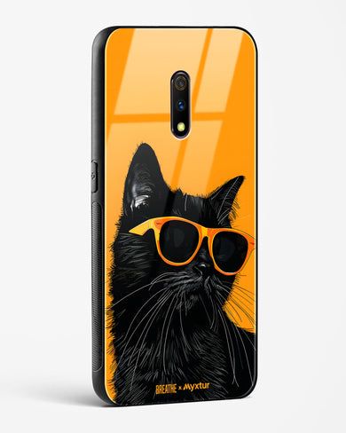 Feline Flair [BREATHE] Glass Case Phone Cover (Realme)