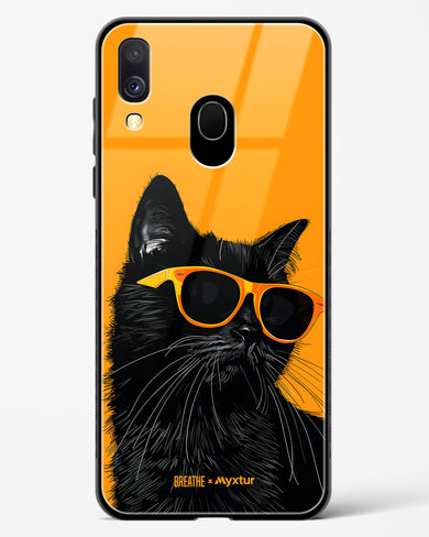 Feline Flair [BREATHE] Glass Case Phone Cover (Samsung)