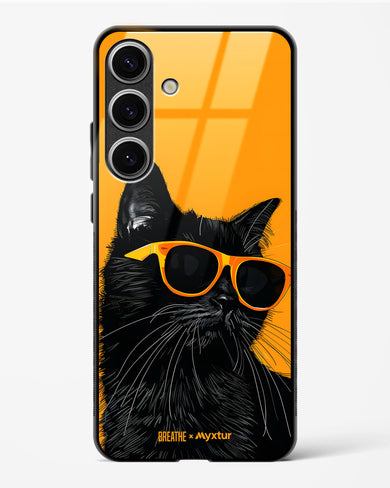 Feline Flair [BREATHE] Glass Case Phone Cover (Samsung)