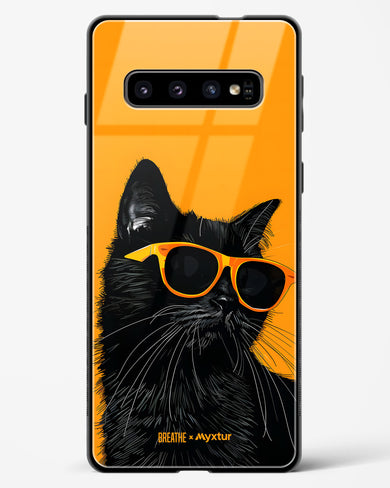 Feline Flair [BREATHE] Glass Case Phone Cover (Samsung)