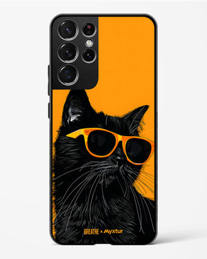 Feline Flair [BREATHE] Glass Case Phone Cover (Samsung)