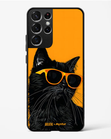 Feline Flair [BREATHE] Glass Case Phone Cover (Samsung)