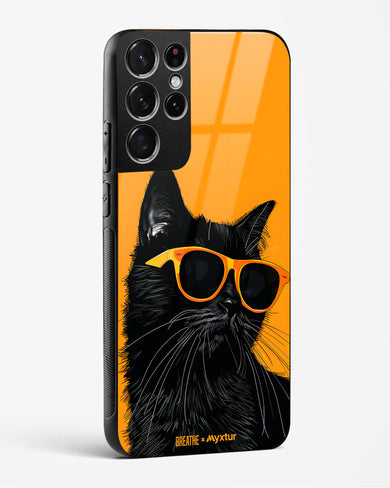 Feline Flair [BREATHE] Glass Case Phone Cover (Samsung)