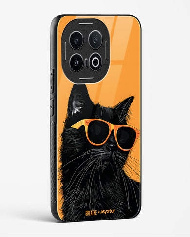 Feline Flair [BREATHE] Glass Case Phone Cover (Vivo)