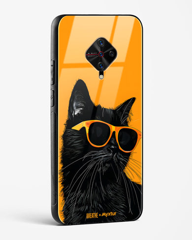 Feline Flair [BREATHE] Glass Case Phone Cover (Vivo)