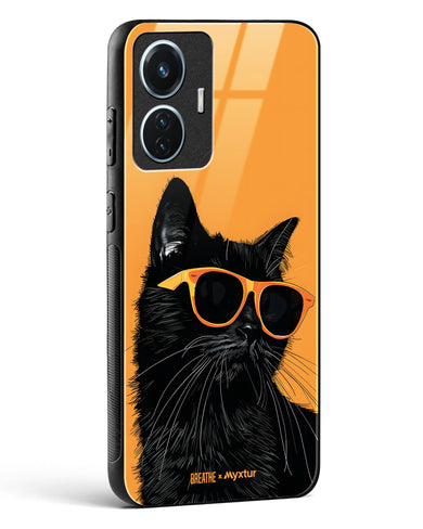 Feline Flair [BREATHE] Glass Case Phone Cover (Vivo)