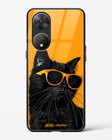 Feline Flair [BREATHE] Glass Case Phone Cover (Vivo)