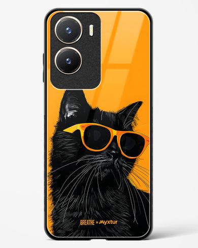 Feline Flair [BREATHE] Glass Case Phone Cover (Vivo)