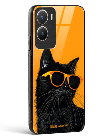 Feline Flair [BREATHE] Glass Case Phone Cover (Vivo)