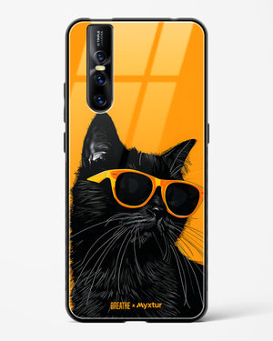 Feline Flair [BREATHE] Glass Case Phone Cover (Vivo)
