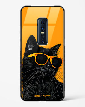 Feline Flair [BREATHE] Glass Case Phone Cover (Vivo)