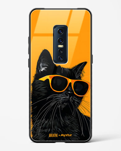 Feline Flair [BREATHE] Glass Case Phone Cover (Vivo)