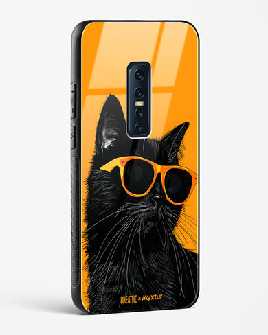 Feline Flair [BREATHE] Glass Case Phone Cover (Vivo)