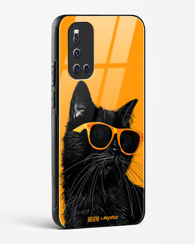 Feline Flair [BREATHE] Glass Case Phone Cover (Vivo)