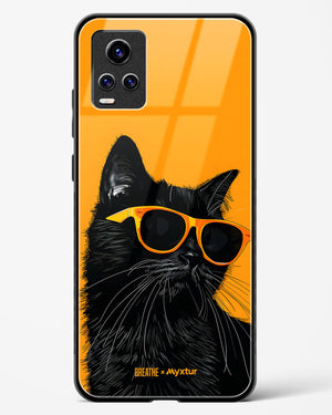 Feline Flair [BREATHE] Glass Case Phone Cover (Vivo)