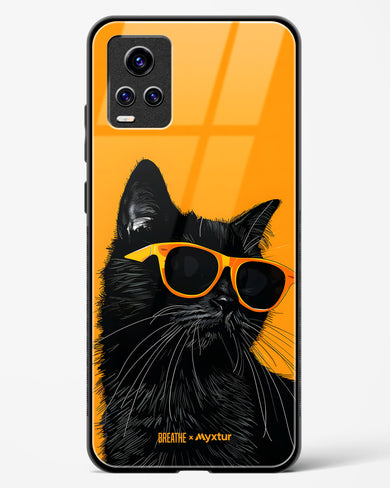 Feline Flair [BREATHE] Glass Case Phone Cover (Vivo)
