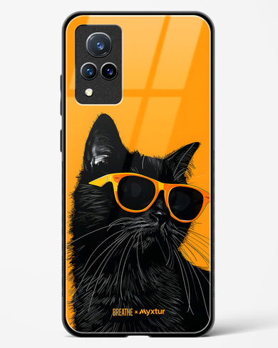 Feline Flair [BREATHE] Glass Case Phone Cover (Vivo)