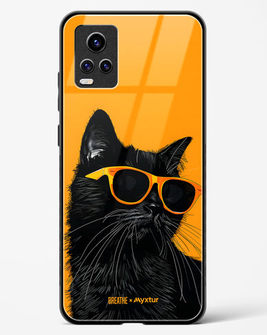 Feline Flair [BREATHE] Glass Case Phone Cover (Vivo)