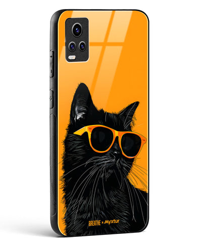 Feline Flair [BREATHE] Glass Case Phone Cover (Vivo)