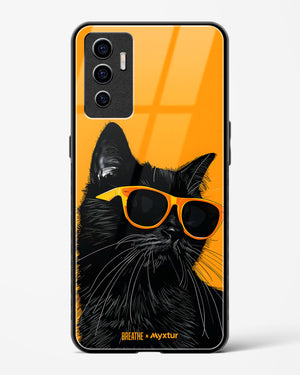 Feline Flair [BREATHE] Glass Case Phone Cover (Vivo)