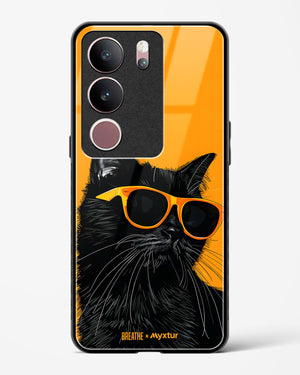 Feline Flair [BREATHE] Glass Case Phone Cover (Vivo)