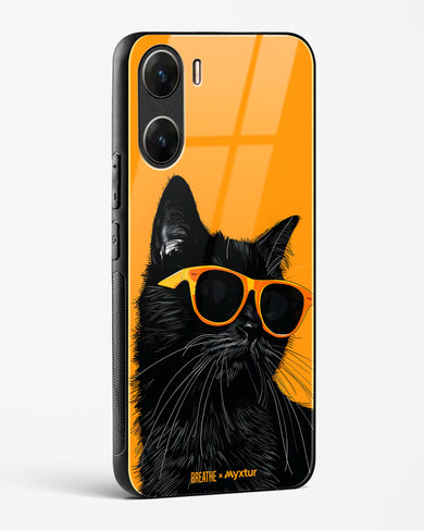 Feline Flair [BREATHE] Glass Case Phone Cover (Vivo)