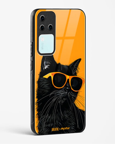 Feline Flair [BREATHE] Glass Case Phone Cover (Vivo)