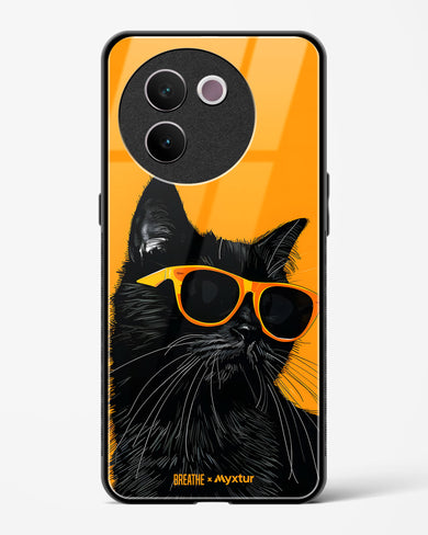 Feline Flair [BREATHE] Glass Case Phone Cover (Vivo)