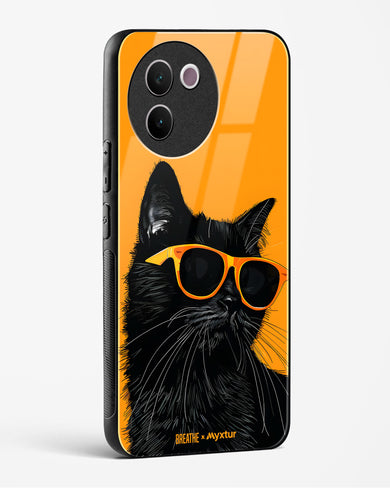 Feline Flair [BREATHE] Glass Case Phone Cover (Vivo)