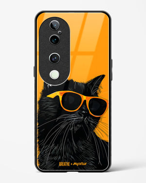 Feline Flair [BREATHE] Glass Case Phone Cover (Vivo)