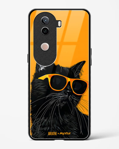 Feline Flair [BREATHE] Glass Case Phone Cover (Vivo)