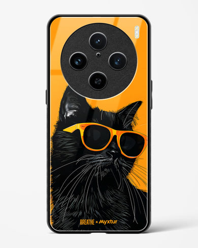 Feline Flair [BREATHE] Glass Case Phone Cover (Vivo)