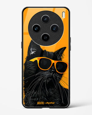 Feline Flair [BREATHE] Glass Case Phone Cover (Vivo)