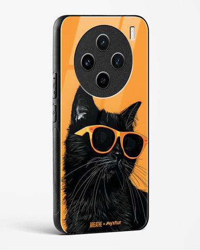 Feline Flair [BREATHE] Glass Case Phone Cover (Vivo)
