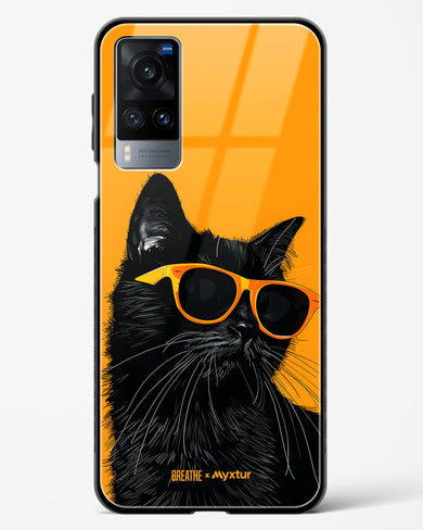 Feline Flair [BREATHE] Glass Case Phone Cover (Vivo)