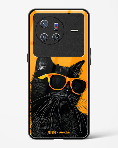 Feline Flair [BREATHE] Glass Case Phone Cover (Vivo)