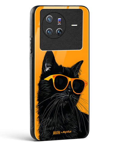 Feline Flair [BREATHE] Glass Case Phone Cover (Vivo)