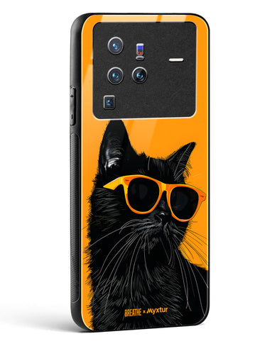 Feline Flair [BREATHE] Glass Case Phone Cover (Vivo)