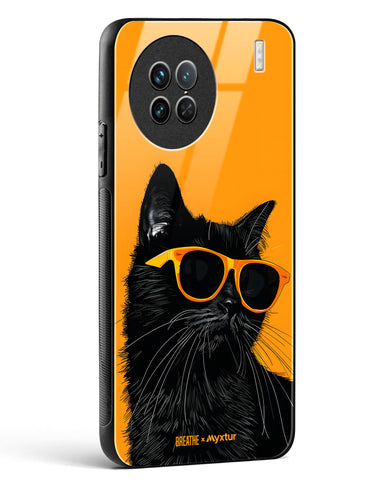 Feline Flair [BREATHE] Glass Case Phone Cover (Vivo)