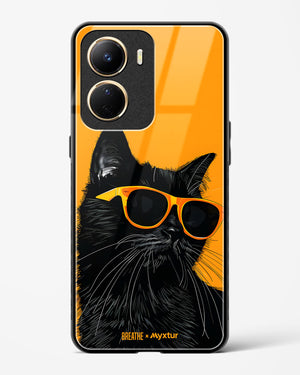 Feline Flair [BREATHE] Glass Case Phone Cover (Vivo)