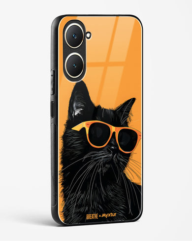Feline Flair [BREATHE] Glass Case Phone Cover (Vivo)