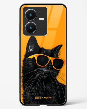 Feline Flair [BREATHE] Glass Case Phone Cover (Vivo)