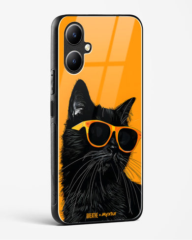 Feline Flair [BREATHE] Glass Case Phone Cover (Vivo)