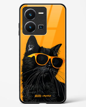 Feline Flair [BREATHE] Glass Case Phone Cover (Vivo)