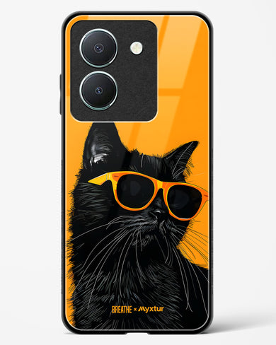 Feline Flair [BREATHE] Glass Case Phone Cover (Vivo)