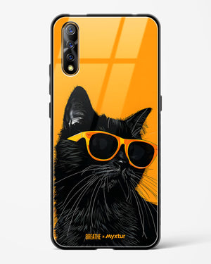 Feline Flair [BREATHE] Glass Case Phone Cover (Vivo)