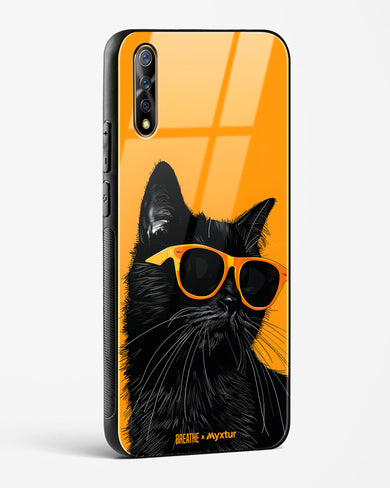 Feline Flair [BREATHE] Glass Case Phone Cover (Vivo)