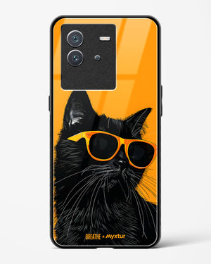 Feline Flair [BREATHE] Glass Case Phone Cover (Vivo)