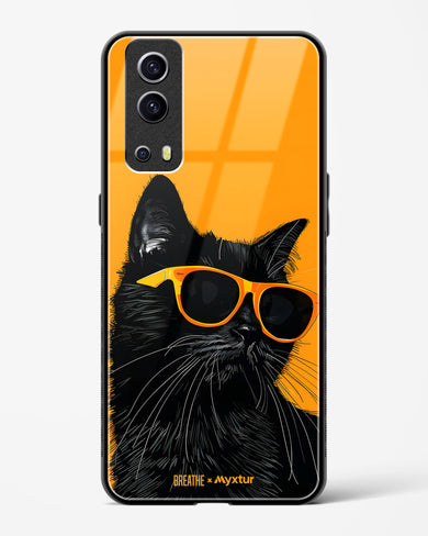 Feline Flair [BREATHE] Glass Case Phone Cover (Vivo)