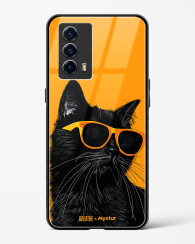 Feline Flair [BREATHE] Glass Case Phone Cover (Vivo)